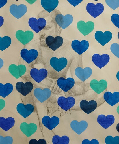 "Blue Hearts" by Kyrylo Bondarenko, 絵画 for Sale on Singulart