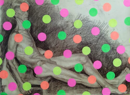 "Yayoi Kusama  circles" di Kyrylo Bondarenko, Pittura in vendita su Singulart