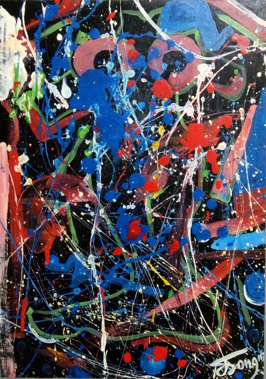 "Jackson Pollock" Kyrylo Bondarenko Originalgemälde zu verkaufen