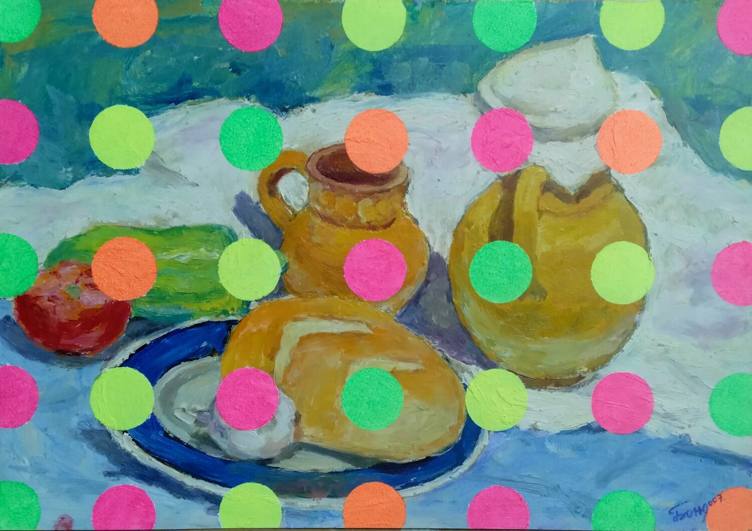 "Yayoi Kusama" Kyrylo Bondarenko Originalgemälde zu verkaufen