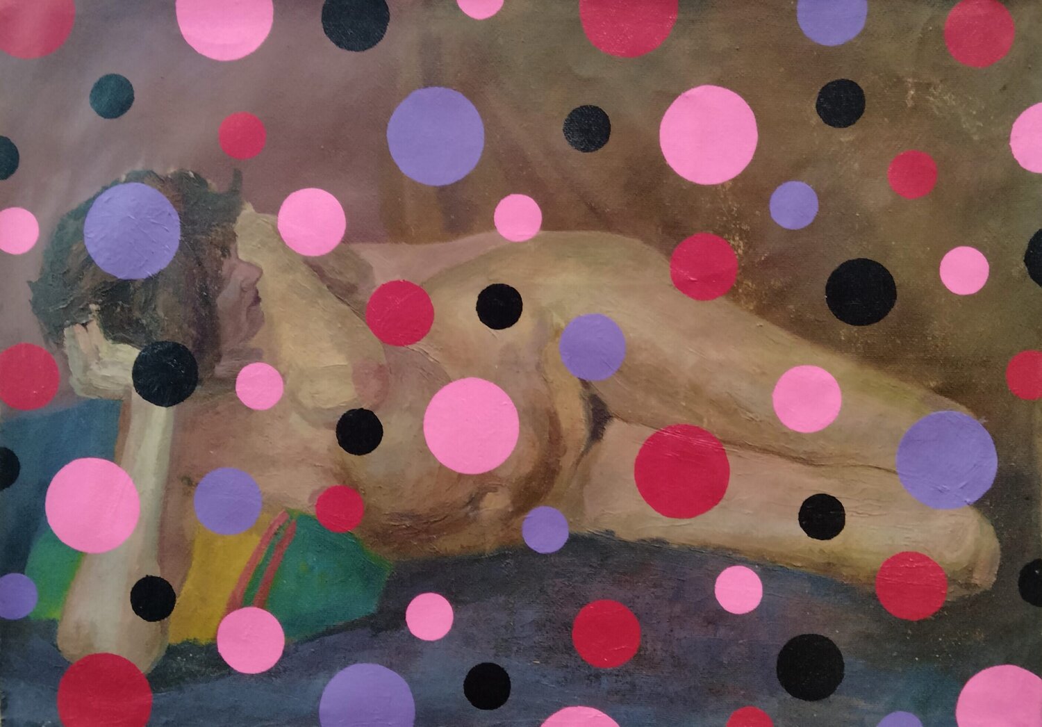 "Yayoi Kusama Morning" Kyrylo Bondarenko Originalgemälde zu verkaufen