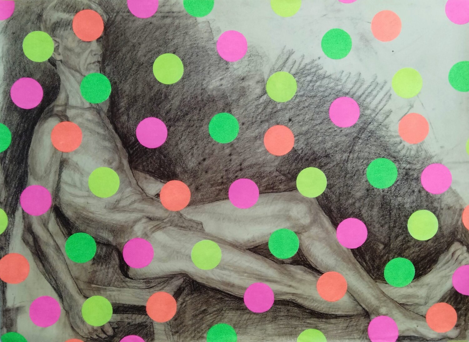 "Yayoi Kusama  circles" Kyrylo Bondarenko Dipinto originale in vendita