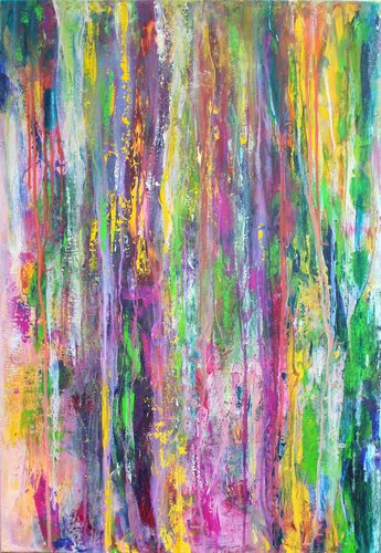 Lichtregen van Petra Kirsten, Schilderij te koop op Singulart