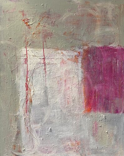 Grau und Magenta by Petra Kirsten, Painting for Sale on Singulart