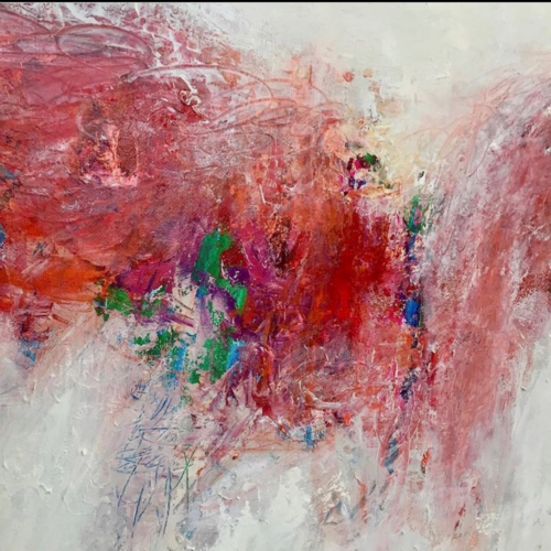 Rose Pulse par Georgeana Ireland, Peinture en vente sur Singulart