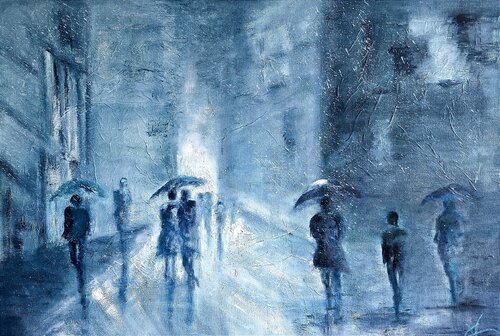 INVERNO IN CITTA' di VALNEA CARNIEL, Pittura in vendita su Singulart