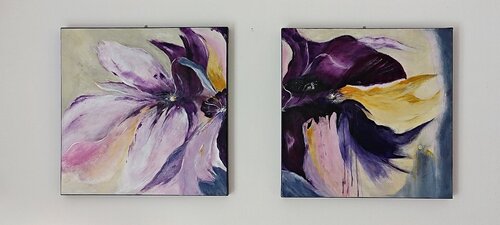 FLOWERS  DITTICO di VALNEA CARNIEL, Pittura in vendita su Singulart