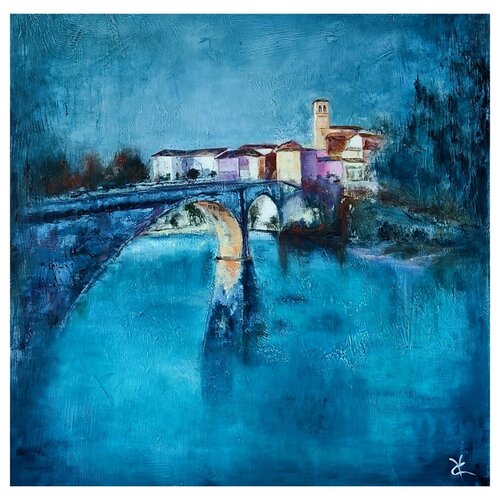 Cividale del Friuli... borgo magico van VALNEA CARNIEL, Schilderij te koop op Singulart