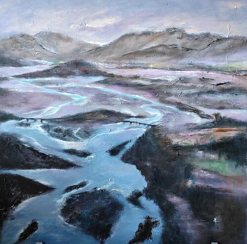 Natural river di VALNEA CARNIEL, Pittura in vendita su Singulart