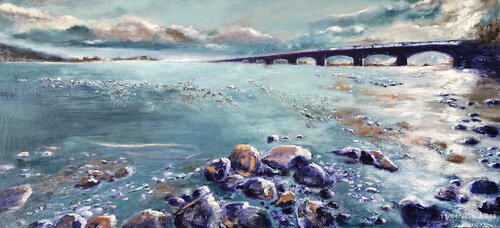 IL SUSSURRO DELL'ACQUA  "FIUME TAGLIAMENTO" van VALNEA CARNIEL, Schilderij te koop op Singulart