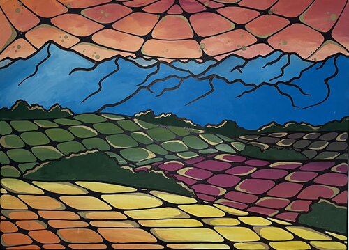Fractured world de Kseniia Ivanchenko, Pintura a la venta en Singulart