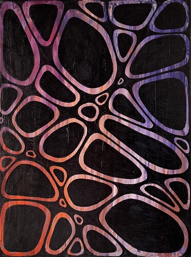 Night garden de Kseniia Ivanchenko, Pintura a la venta en Singulart