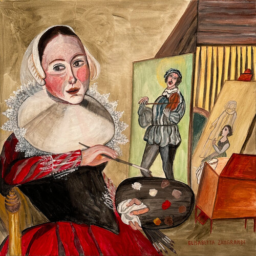 After Judith Leyster von Elisabetta Zangrandi, Malerei kaufen auf Singulart