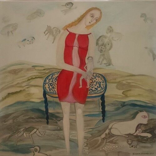 Madonna Serena  van Elisabetta Zangrandi, Schilderij te koop op Singulart