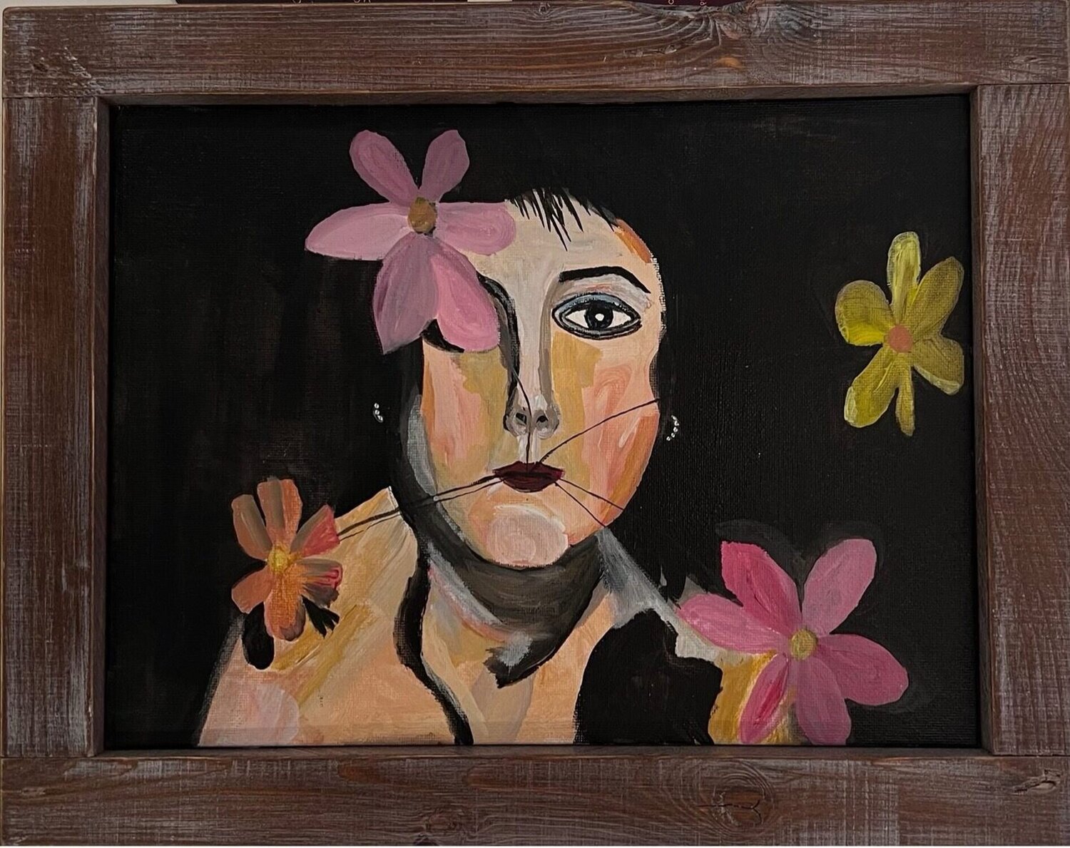 Untitled (Brigid Berlin Polaroid) Elisabetta Zangrandi Originalgemälde zu verkaufen