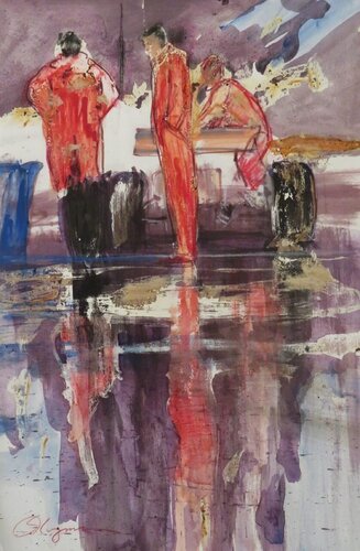 Race 1  di Steve Kuzma, Pittura in vendita su Singulart