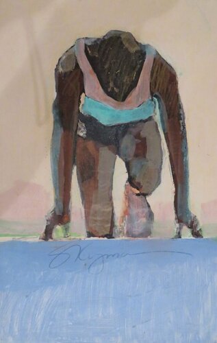 Starting Blocks di Steve Kuzma, Pittura in vendita su Singulart