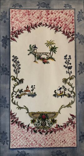 Window Shade - blue de Ursula Sternberg, Pintura a la venta en Singulart