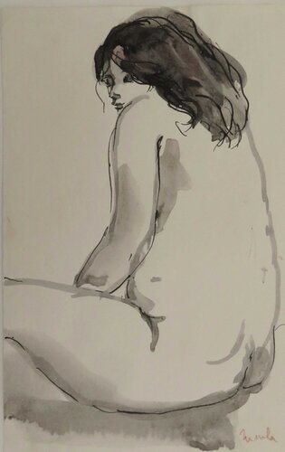 Nude - 4797 - j by Ursula Sternberg, Work on Paper for Sale on Singulart
