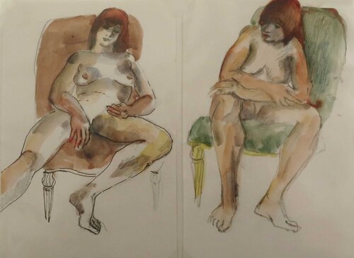 Nude #4385 B&C di Ursula Sternberg, Opera su carta in vendita su Singulart