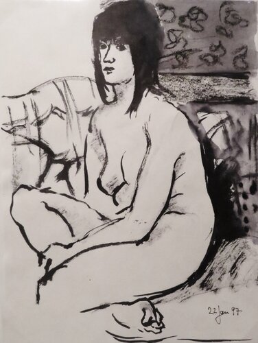 Nude #4404 par Ursula Sternberg, Œuvre sur papier en vente sur Singulart