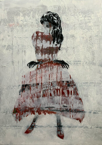 Mirca #3 part of a tryptique van Christine Robion, Schilderij te koop op Singulart
