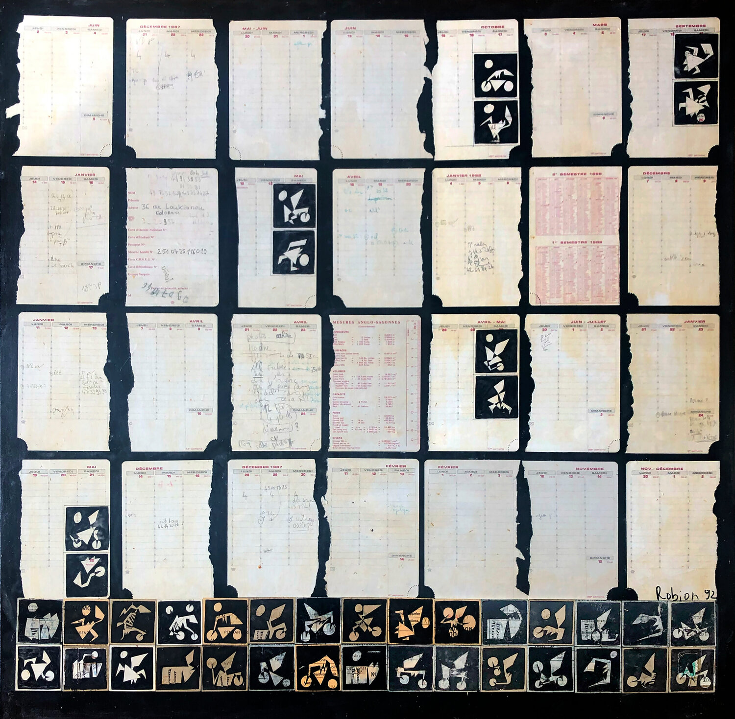 Agenda 1989 Christine Robion Dipinto originale in vendita