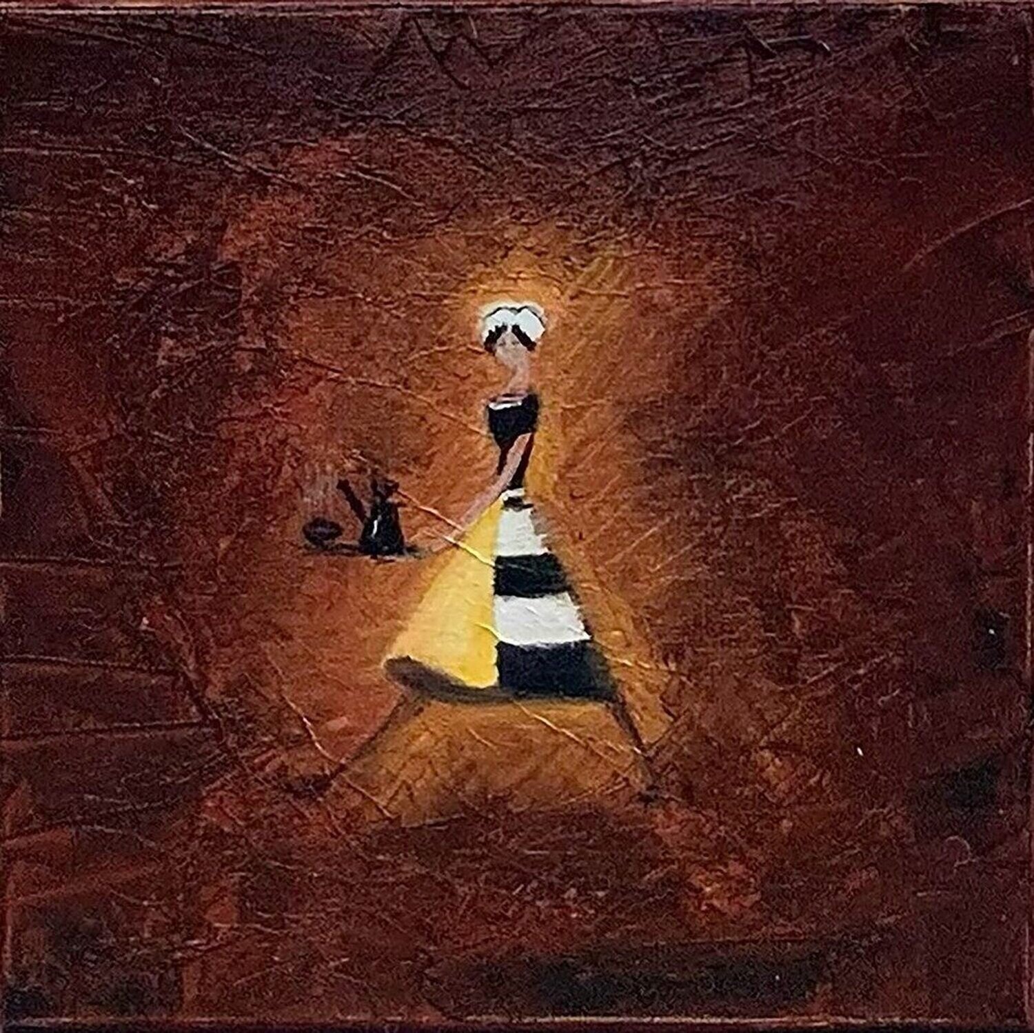 Madame Leroux de Douarnenez Christine Robion Dipinto originale in vendita