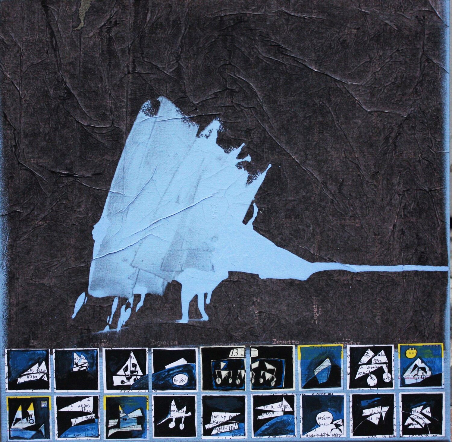 En Bleu la Vie a Bord Christine Robion Originalgemälde zu verkaufen