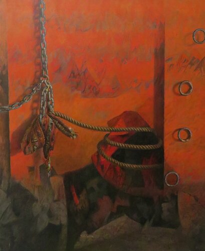 ATADURAS del TIEMPO - Time Capsule par Pedro Caballero, Peinture en vente sur Singulart