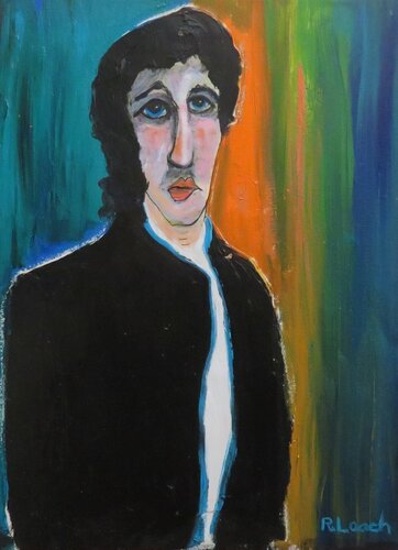 Blue Eyes par Bob Leach, Peinture en vente sur Singulart