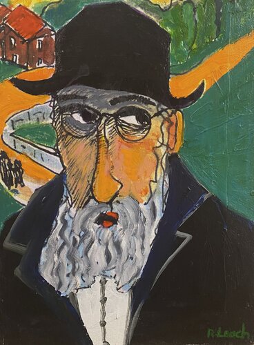the Rabbi par Bob Leach, Peinture en vente sur Singulart