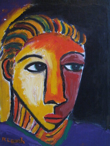 New Portrait Series #9 van Bob Leach, Schilderij te koop op Singulart