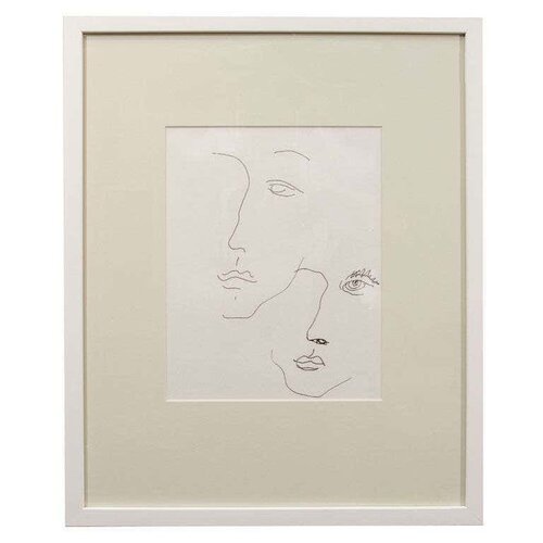 Untitled #1 - 2 visages di Anthony Quinn, Opera su carta in vendita su Singulart