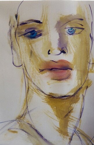 Face - Male de CORNO, Obra en papel a la venta en Singulart