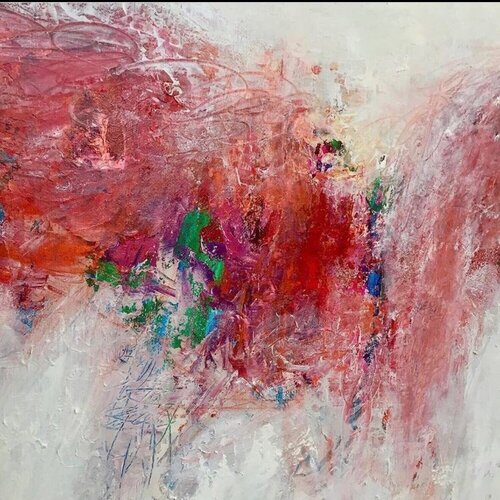 Rose Pulse by Georgeana Ireland, Painting for Sale on Singulart