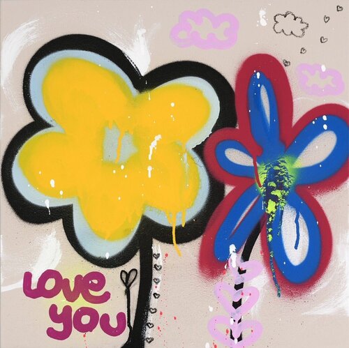 My Sweet Girl van Amber Goldhammer, Schilderij te koop op Singulart