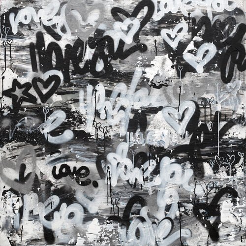 Love Is Good Honey Cakes van Amber Goldhammer, Schilderij te koop op Singulart