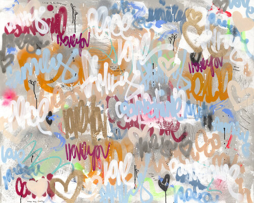 Best Love of All Time van Amber Goldhammer, Schilderij te koop op Singulart