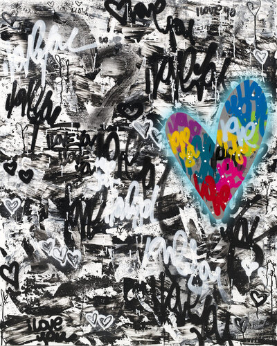 Ride Or Die Love Connection von Amber Goldhammer, Malerei kaufen auf Singulart