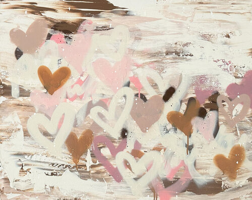 Love Traveler van Amber Goldhammer, Schilderij te koop op Singulart
