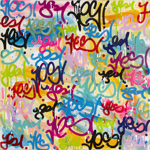 Why Yes, Yes I Do van Amber Goldhammer, Schilderij te koop op Singulart
