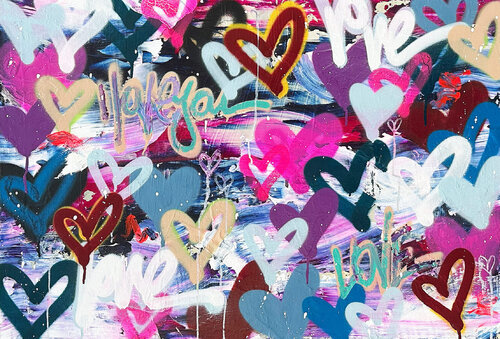 Love Moves Fast by Amber Goldhammer, Painting for Sale on Singulart