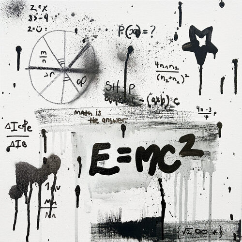 Math Genius 1 di Amber Goldhammer, Pittura in vendita su Singulart