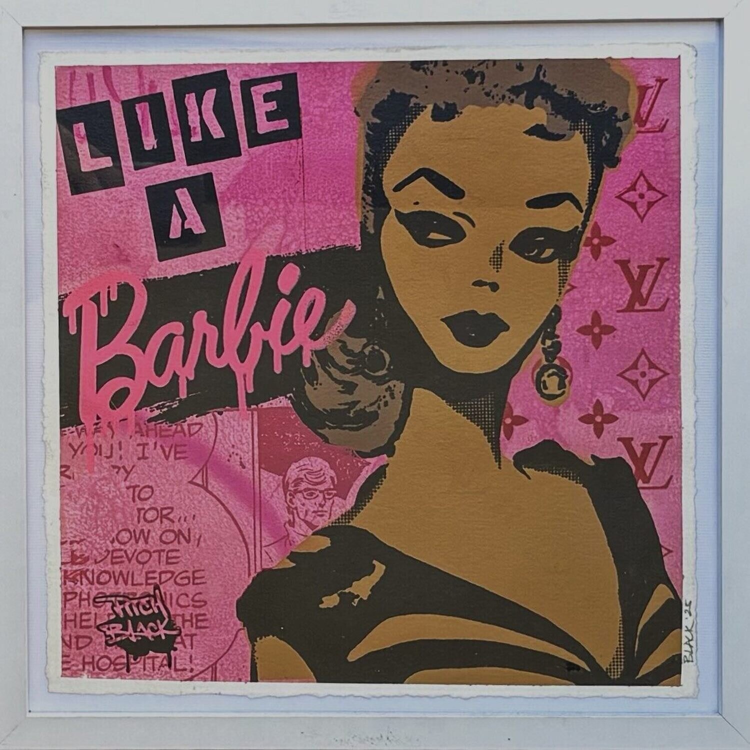 Like a Barbie Pitch Black Pintura original en venta