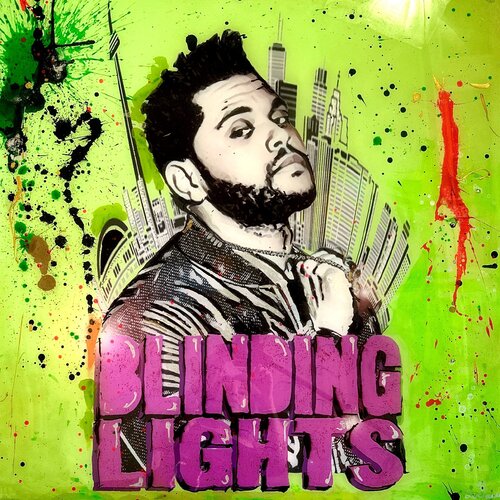 The Weeknd - Blinding Lights von Luciana Caporaso, Malerei kaufen auf Singulart
