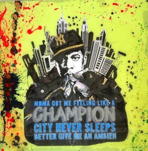 Jay Z - Champion by Luciana Caporaso, Painting for Sale on Singulart