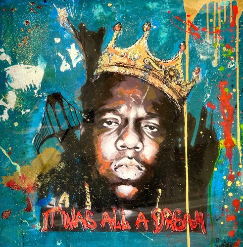 Biggie - It Was All A Dream van Luciana Caporaso, Schilderij te koop op Singulart