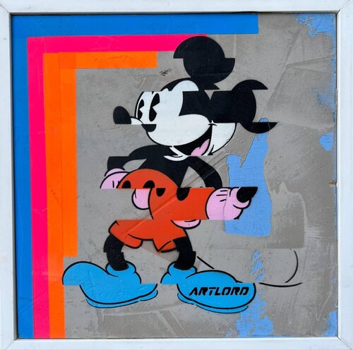 Disco Glitch Mickey van Artlord, Schilderij te koop op Singulart