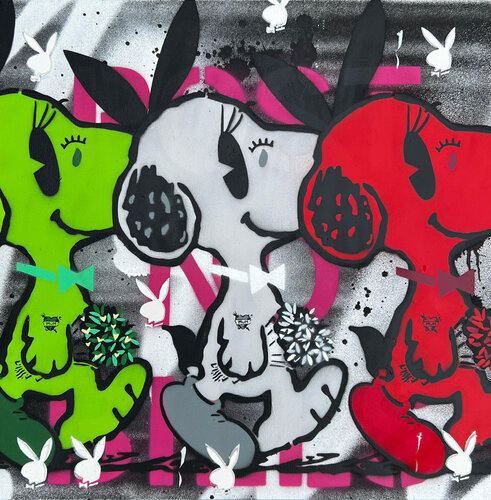 Triple Snoopy von Artlord, Malerei kaufen auf Singulart